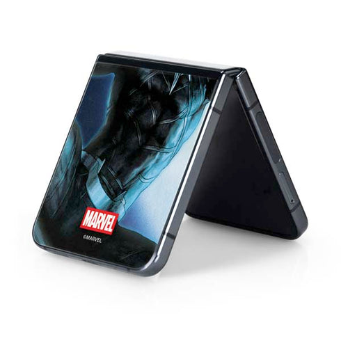 Marvel Black Panther Jumping Through Air Galaxy Z Flip5 5G Skin